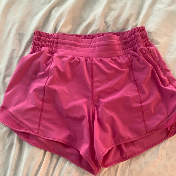 lululemon sonic pink shorts